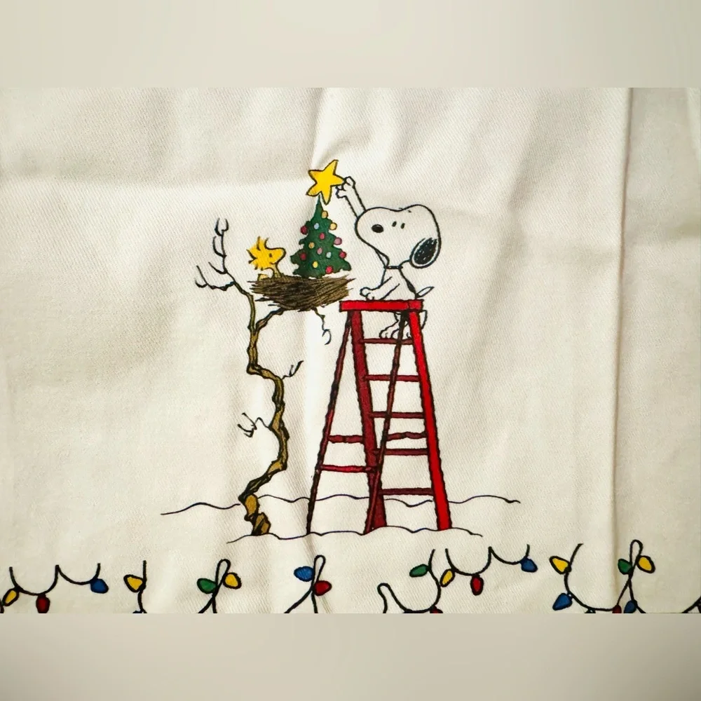 NEW Williams Sonoma Peanuts Snoopy kitchen towel & potholder Christmas holiday